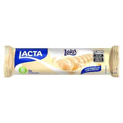 Chocolate Branco Laka 34G Lacta